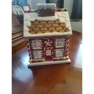 Slatkin & Co Candle Luminary Gingerbread House Bath & Body Works 2009